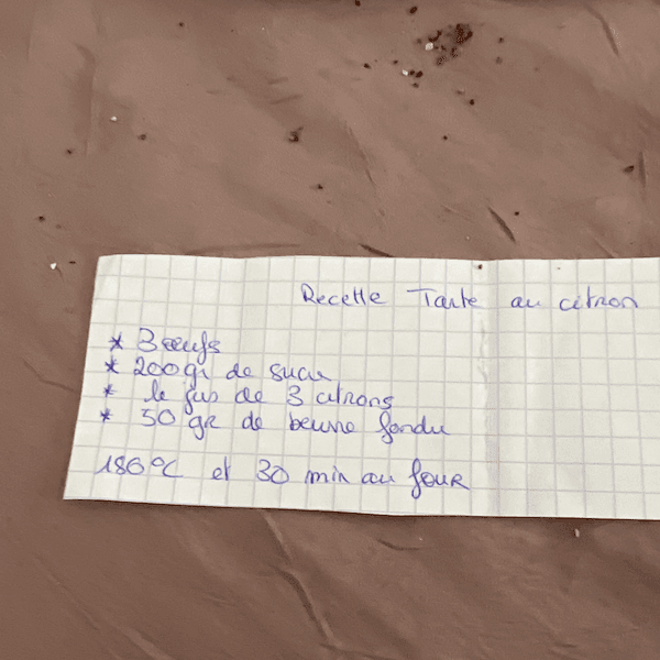 Recette de tarte au citron